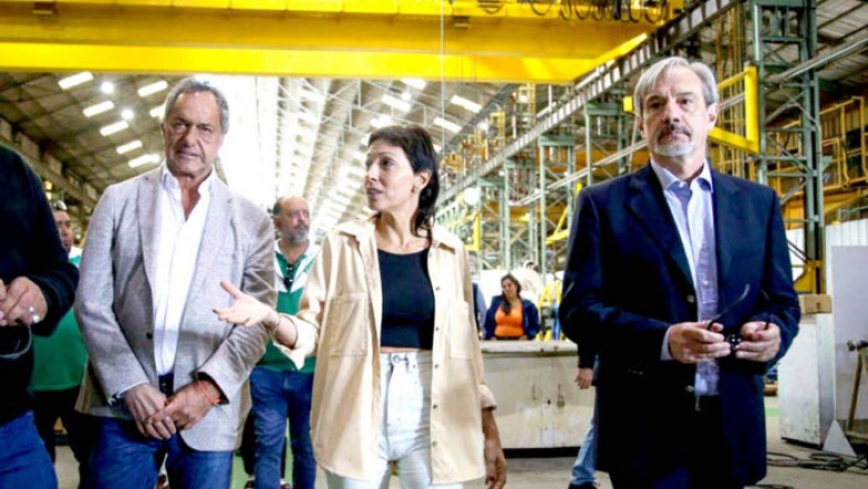 Mayra Mendoza y Daniel Scioli visitaron la empresa metalúrgica SECIN SA