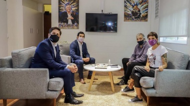 Mayra Mendoza presentó el punto progresar de la sede de atención a la comunidad junto al ministro Trotta