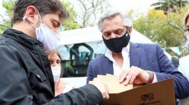 Alberto Fernández y Axe Kicillof anuncian el primer millón de vacunados en la provincia
