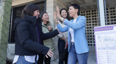 Mayra Mendoza recorrió el avance de obra de la nueva veterinaria municipal