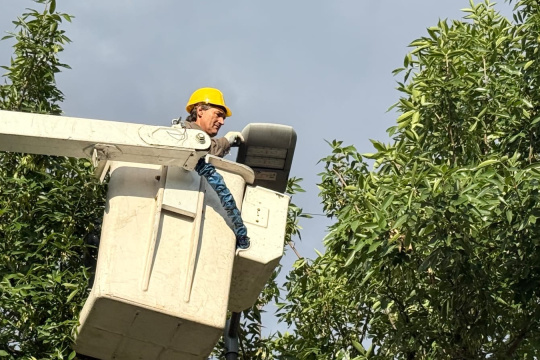 Vicente López finalizó la instalación de más de 500 luminarias LED en las colectoras de Panamericana y General Paz